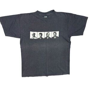 Vintage 1997 U2 POPMart TShirt Band Merch Faded Black Short Sleeve Cotton Large
